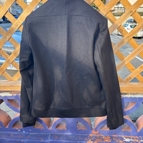 Stephan Schneider Black Wool Thinner Bomber Jacket Size 5 - Medium - Picture 14 of 16